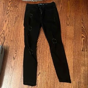HOLLISTER BLACK JEANS HIGH RISE SUPER SKINNY